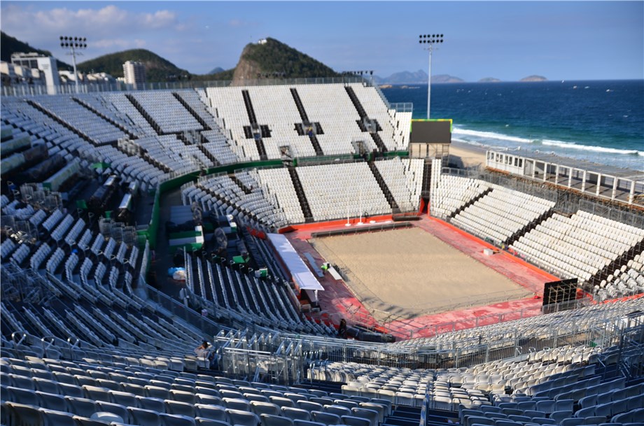 2016 OL arena på Copacabana
